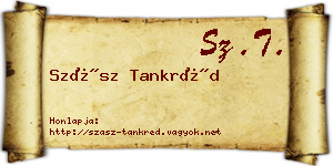 Szász Tankréd névjegykártya